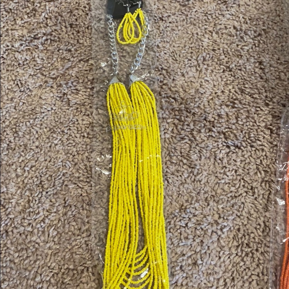 Beaded Earrings and necklace set